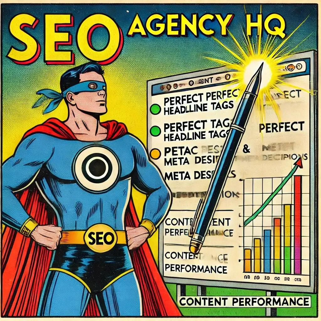 Vintage comic style superhero with glowing billboard